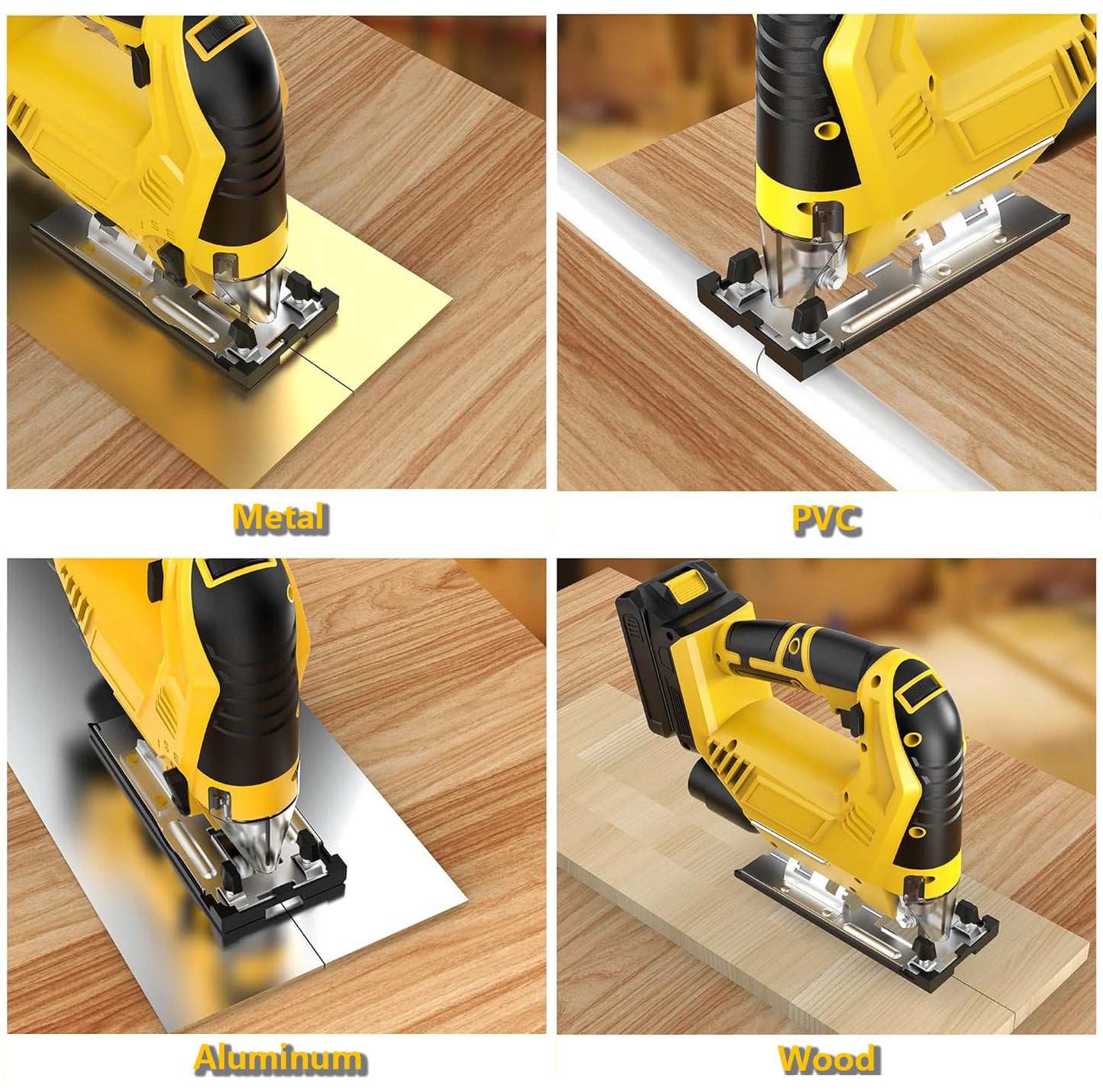 Cordless Brushless Jig Saw Compatible with Dewalt 20V MAX Battery(No Battery), 7 Speeds, 2900RPM, LED, 45° Bevel Cuts, 3 Orbital Action, with Jigsaw Blades for Straight, Curve, Circle Cutting