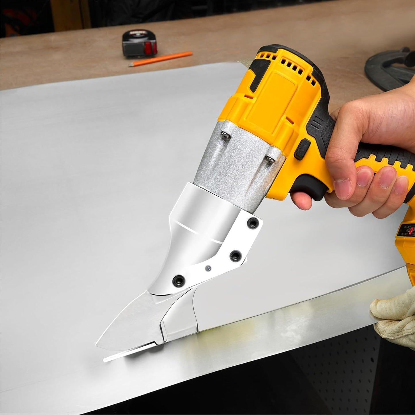 Electric Metal Sheet Shears, Cutter Scissor Compatible With Dewalt 20V Max Battery(No Battery), Cordless Shears for Cutting Stainless Steel, Aluminum, Plastic, Iron Wire