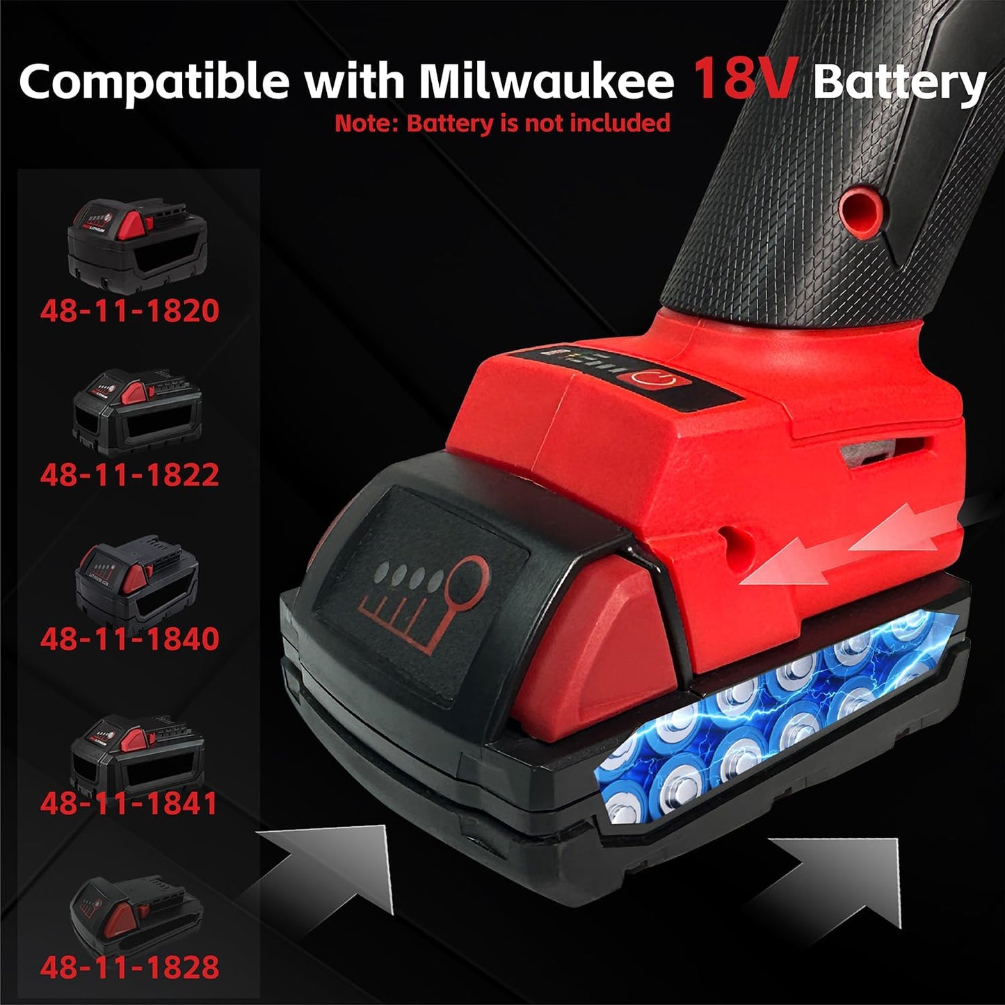 Angle Grinder Compatible with Milwaukee 18V Max Battery,Cordless Grinder,4-1/2" Blades Brushless Grinder for Cutting, Griding & Polishing,Battery Powered Angle Grinder(10000RPM,NO Battery & Wheels)