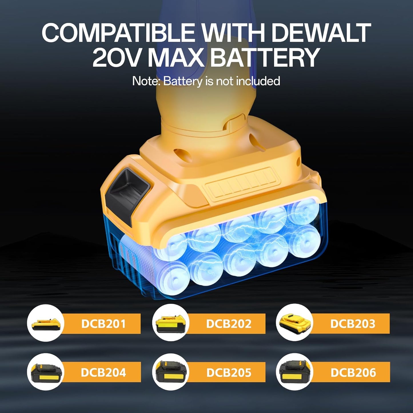 Cordless Stick Water Transfer Pump Compatible with Dewalt 20V MAX Battery(NO Battery)720GPH.32FT Head. Portable Utility Sump Pump Kit with 3/4 Outlet for Pool/Garden/Pond/RV/Boat Draining