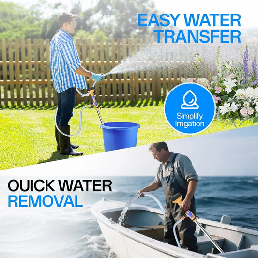 Cordless Stick Water Transfer Pump Compatible with Dewalt 20V MAX Battery(NO Battery)720GPH.32FT Head. Portable Utility Sump Pump Kit with 3/4 Outlet for Pool/Garden/Pond/RV/Boat Draining