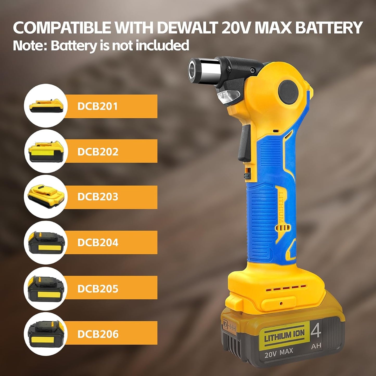 Cordless Palm Nailer,Dewalt 20V Max Battery Compatible(NO Battery), Auto Hammer with Magnetic Collet Brushless 14000 RPM,0-90°Adjustable,Cordless Power Nailer for Joist Hangers, Tight Spaces