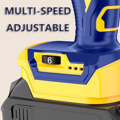 Cordless Electric Caulking Gun Compatible with DeWalt 20V Max Battery(NO BATTERY), 310ml/10oz Caulk tubes, LED Light, Auto Retract, 6 Speed Caulk Gun No Drip for Filling, Sealing, Repairing