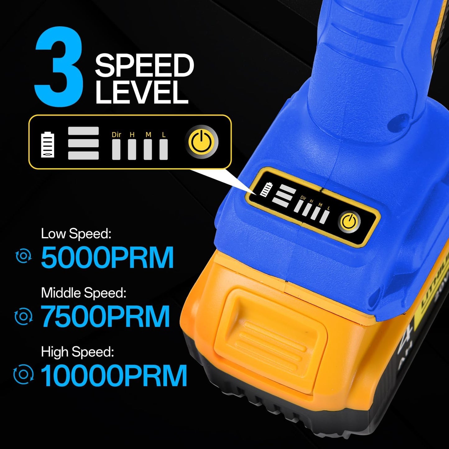 Cordless Angle Grinder Compatible with Dewalt 20V Max Battery(NO Battery) Brushless 4-1/2 Angle Grinder for Cutting. Griding. Polishing(10000RPM) (NO Wheels)