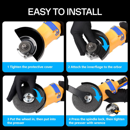 Cordless Angle Grinder Compatible with Dewalt 20V Max Battery(NO Battery) Brushless 4-1/2 Angle Grinder for Cutting. Griding. Polishing(10000RPM) (NO Wheels)