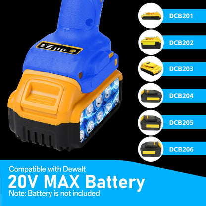 Cordless Angle Grinder Compatible with Dewalt 20V Max Battery(NO Battery) Brushless 4-1/2 Angle Grinder for Cutting. Griding. Polishing(10000RPM) (NO Wheels)