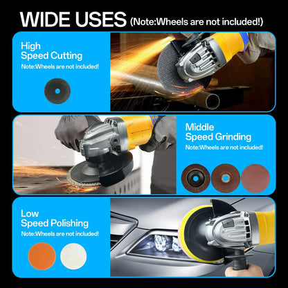 Cordless Angle Grinder Compatible with Dewalt 20V Max Battery(NO Battery) Brushless 4-1/2 Angle Grinder for Cutting. Griding. Polishing(10000RPM) (NO Wheels)