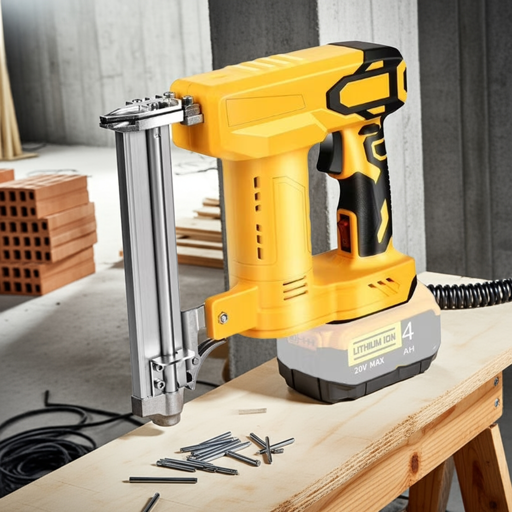 18 Gauge Brad Nailer/Narrow Crown Stapler Compatible with Dewalt 20V MAX Battery(NO Battery) 2 in 1 Cordless Nail Gun with 1000 Nails and 1000 Staples for Home Improvement. DIY and Woodworking
