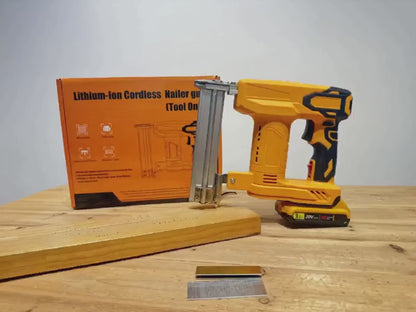 18 Gauge Brad Nailer/Narrow Crown Stapler Compatible with Dewalt 20V MAX Battery(NO Battery) 2 in 1 Cordless Nail Gun with 1000 Nails and 1000 Staples for Home Improvement. DIY and Woodworking